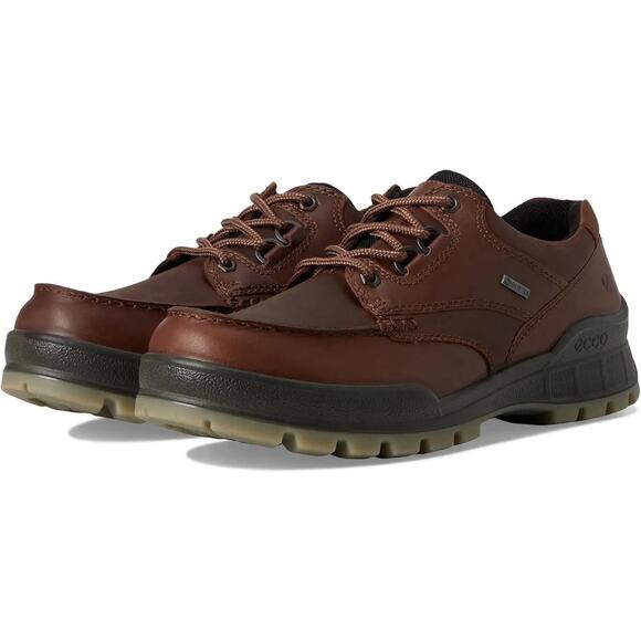ECCO Track 25 Low Gore-Tex Hiking Shoes Waterproof Brown Leather 43 Mens 9 - 9.5 - Picture 1 of 13